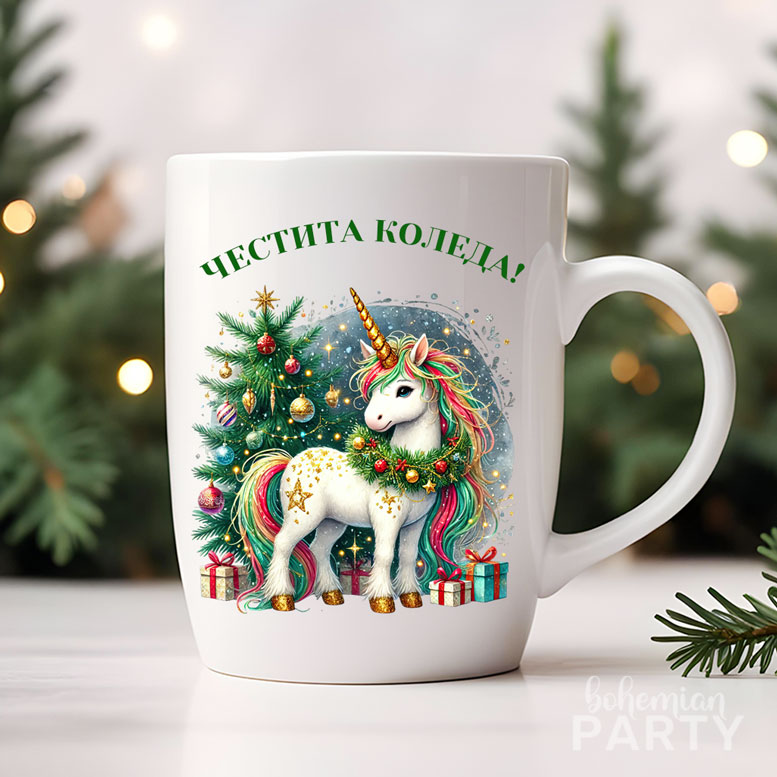 детски-коледен-подарък-чаша-за-чай-с-коледен-еднорог