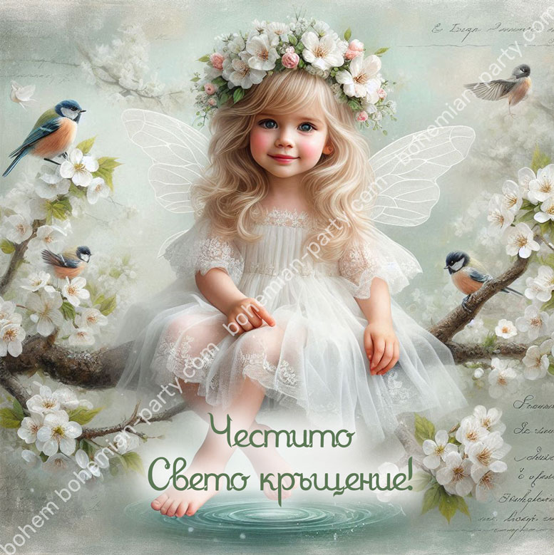 нежно-ангелче-с-бели-цветя-и-птички-картичка-за-кръщене