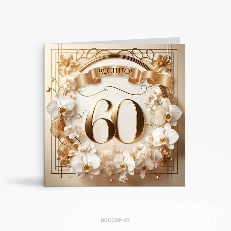 картичка-за-60-ти-рожден-ден-с-бели-орхидеи