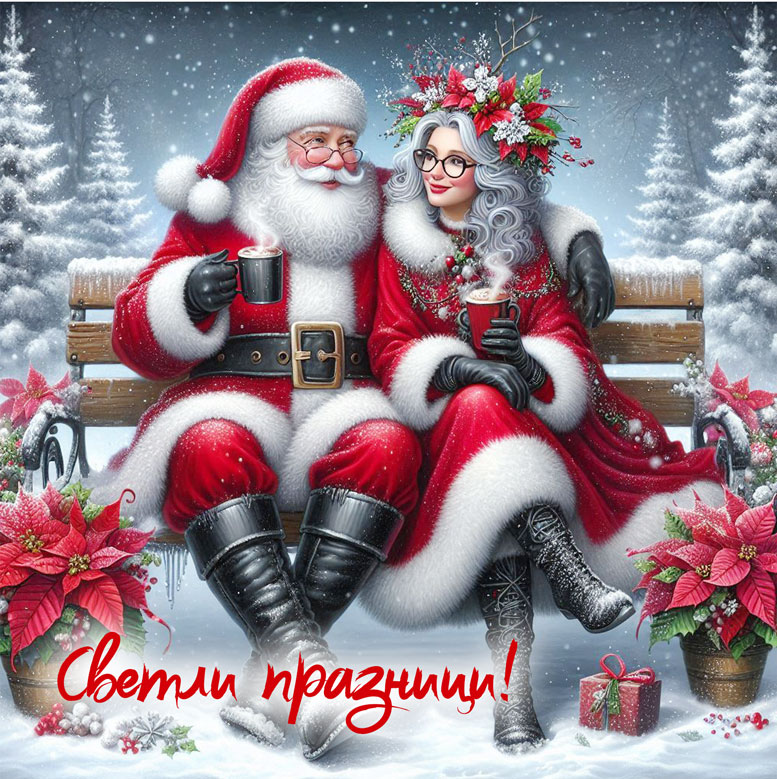 коледна-картичка-с-модерни-баба-и-дядо-коледа