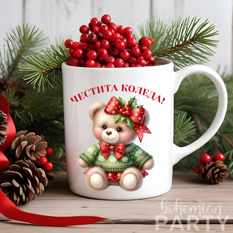 детска--коледна-чаша за-чай--със-сладко-мече