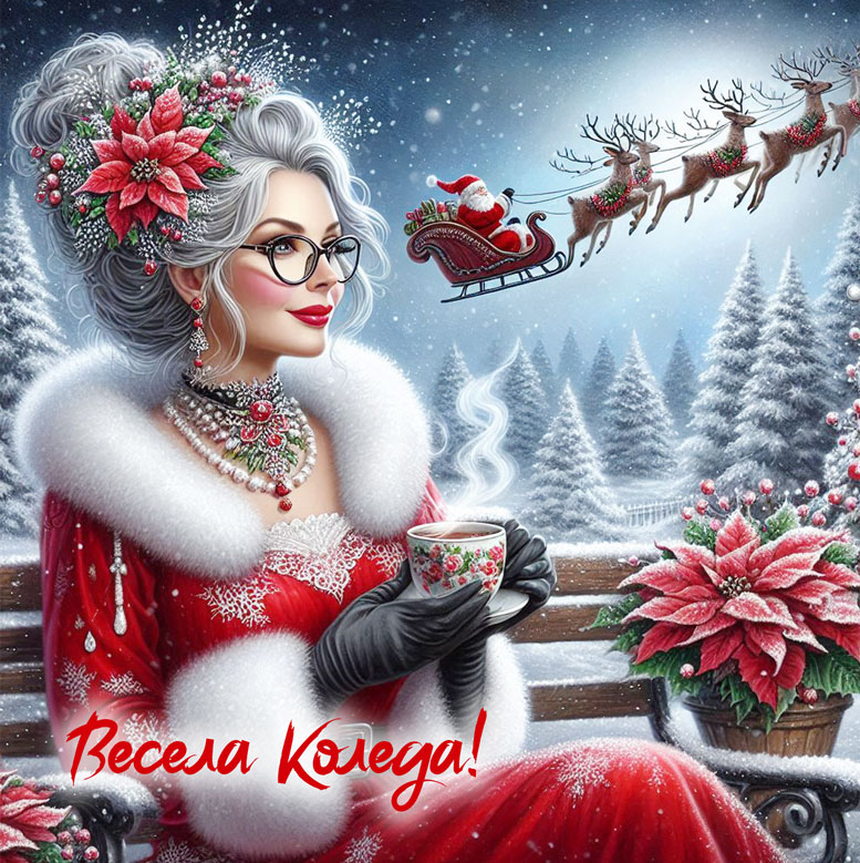 госпожа-клаус-изпраща-дядо-коледа-картичка-за-коледа
