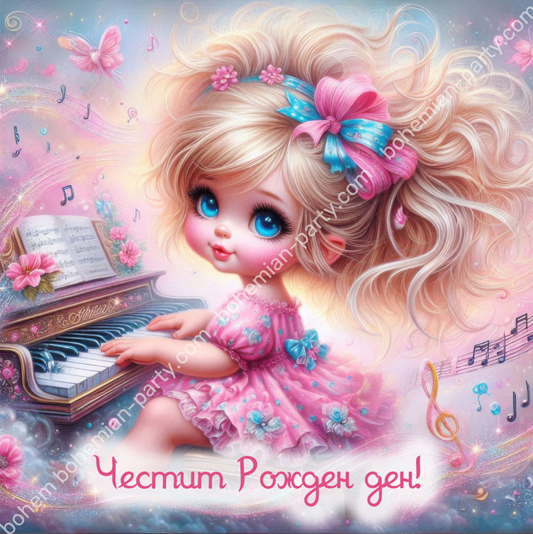 малка-пианистка-свири-на-пиано-картичка-за-рожден-ден