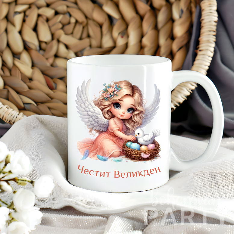 чаша-за-великден-със-сладко-ангелче-и-великденски-яйца